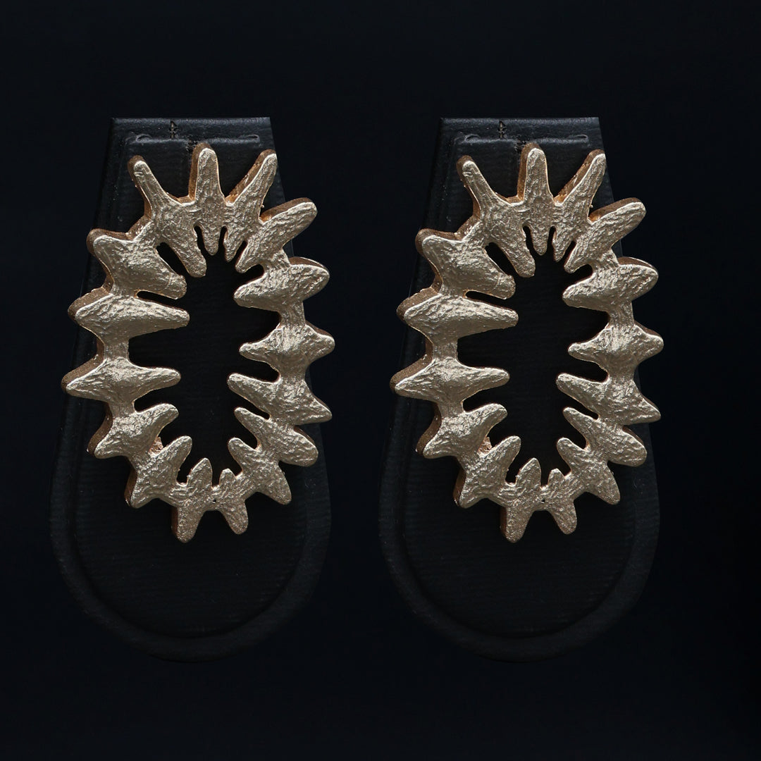 Radiant Sunburst Textured Stud Earrings