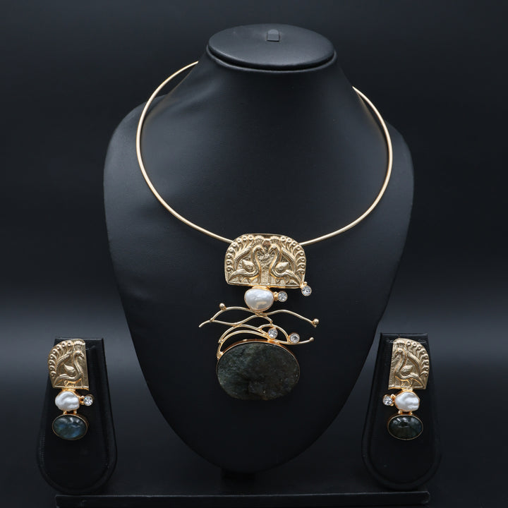 Artisan Multi-Stone Contemporary Necklace Set